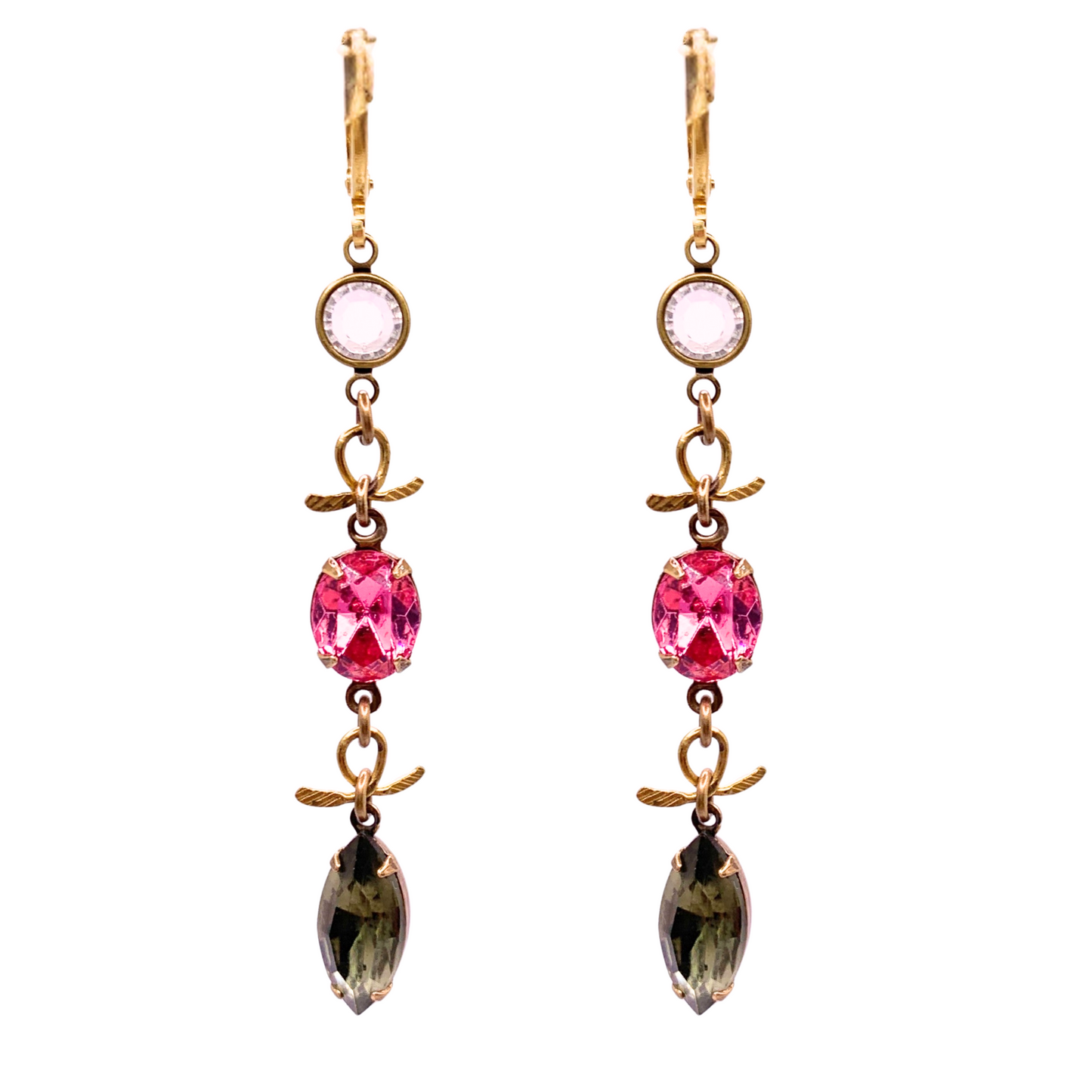 Camellia Earrings — Hand-crafted Vintage Earrings by Boujoux