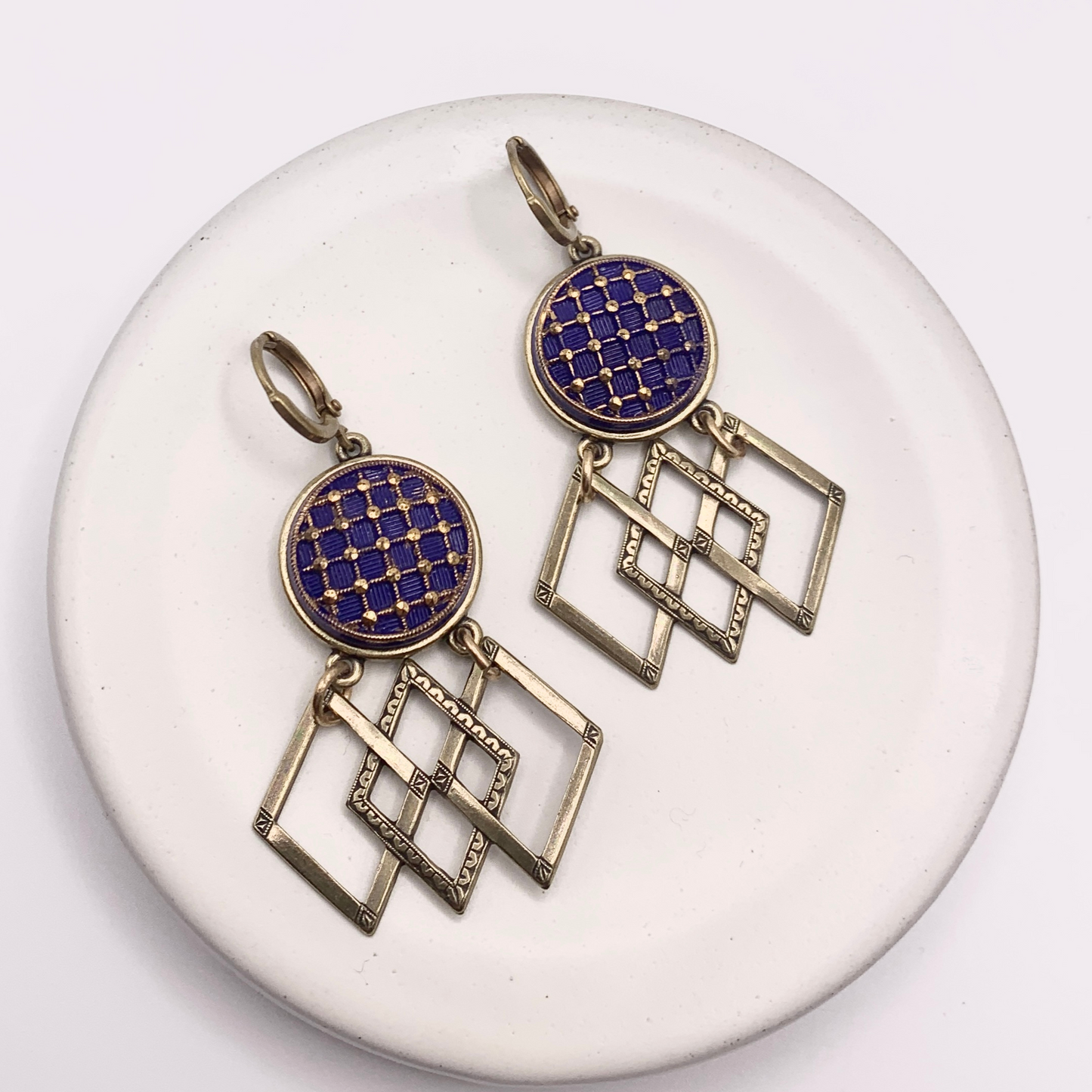 Mazarine Earrings — Hand-crafted Vintage Earrings by Boujoux