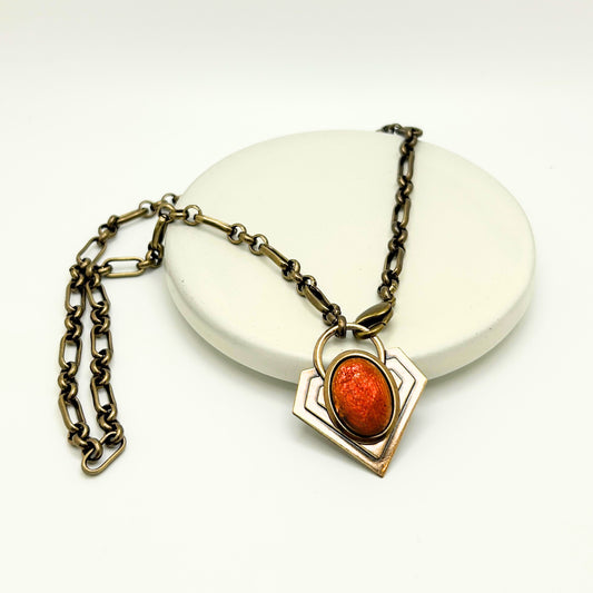 Amber Necklace | Hand-crafted Vintage Necklaces by Boujoux