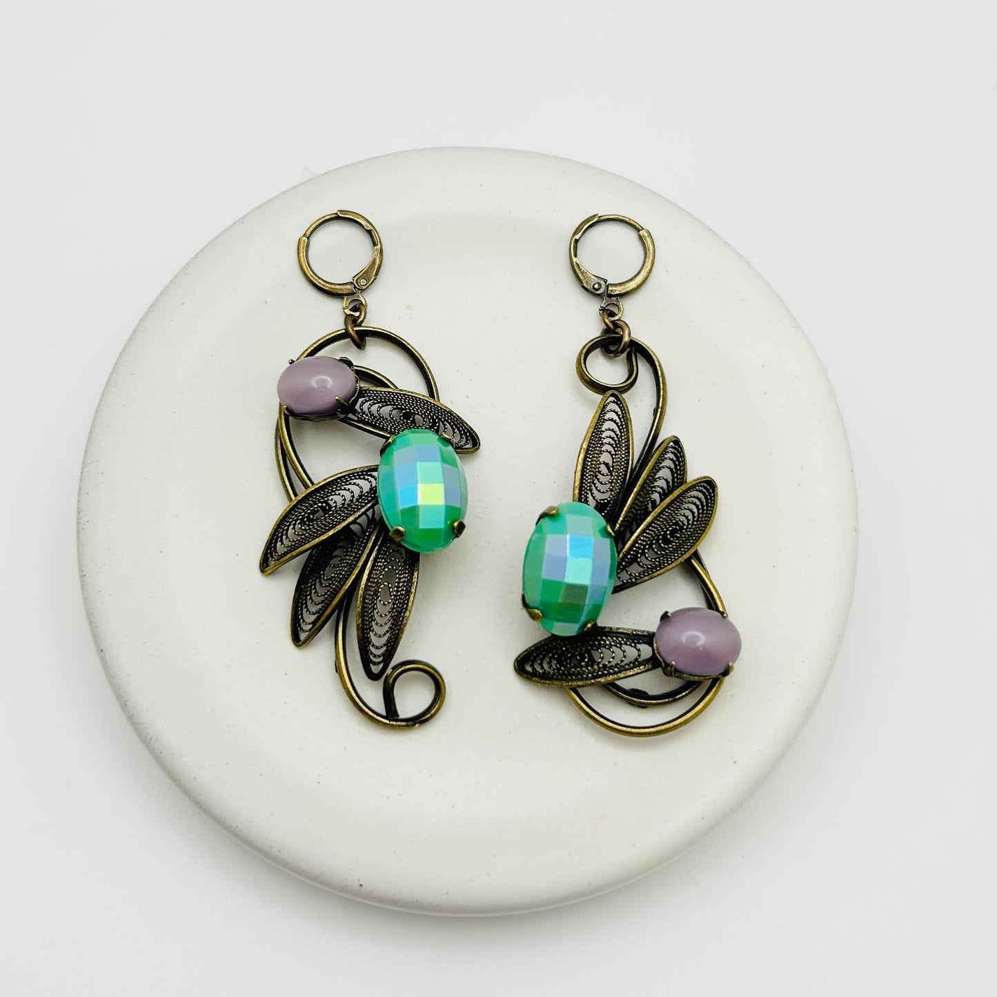 Demoiselle Earrings — Hand-crafted Vintage Earrings by Boujoux