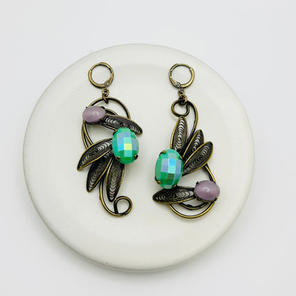 Demoiselle Earrings — Hand-crafted Vintage Earrings by Boujoux