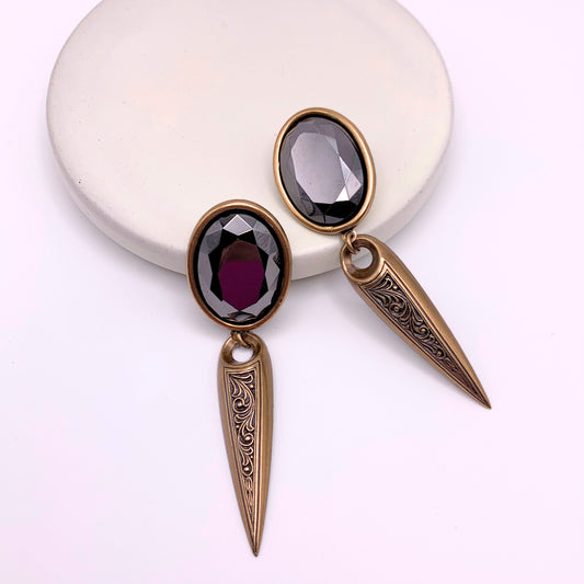 Emery Earrings — Hand-crafted Vintage Earrings by Boujoux