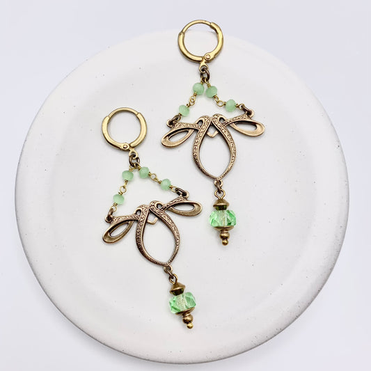 Faustine Earrings — Hand-crafted Vintage Earrings by Boujoux