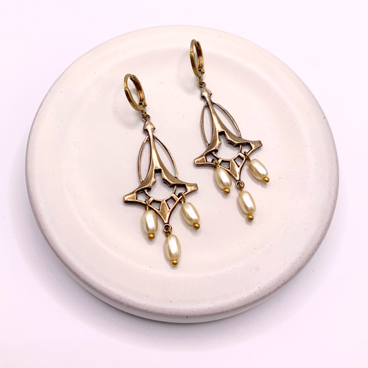 Freya Earrings — Hand-crafted Vintage Earrings by Boujoux