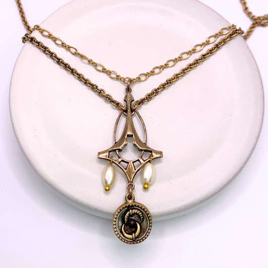 Freya Necklace — Hand-crafted Vintage Necklaces by Boujoux