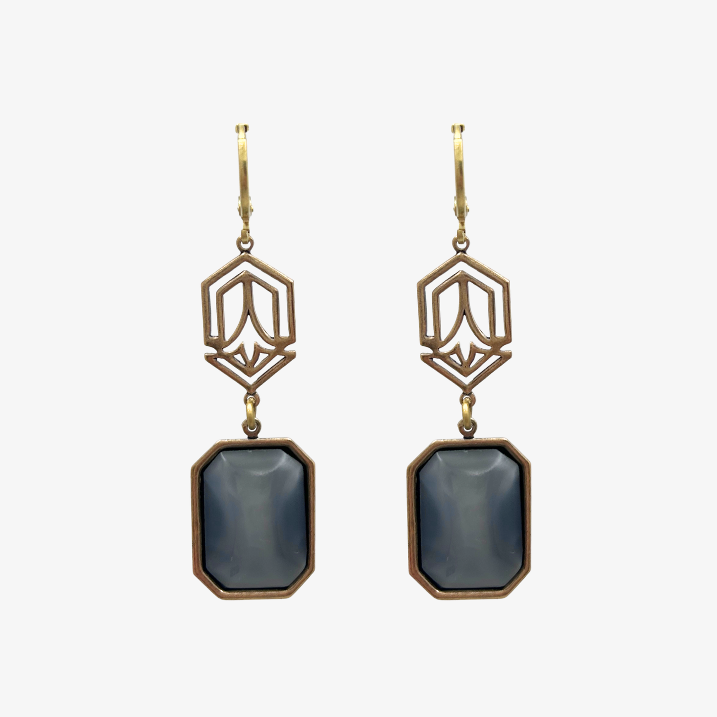 Grisaille Earrings | Hand-crafted Vintage Earrings by Boujoux