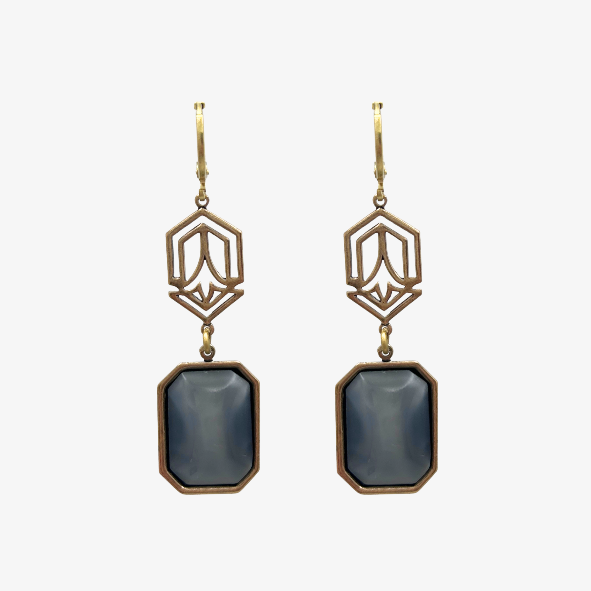 Grisaille Earrings | Hand-crafted Vintage Earrings by Boujoux
