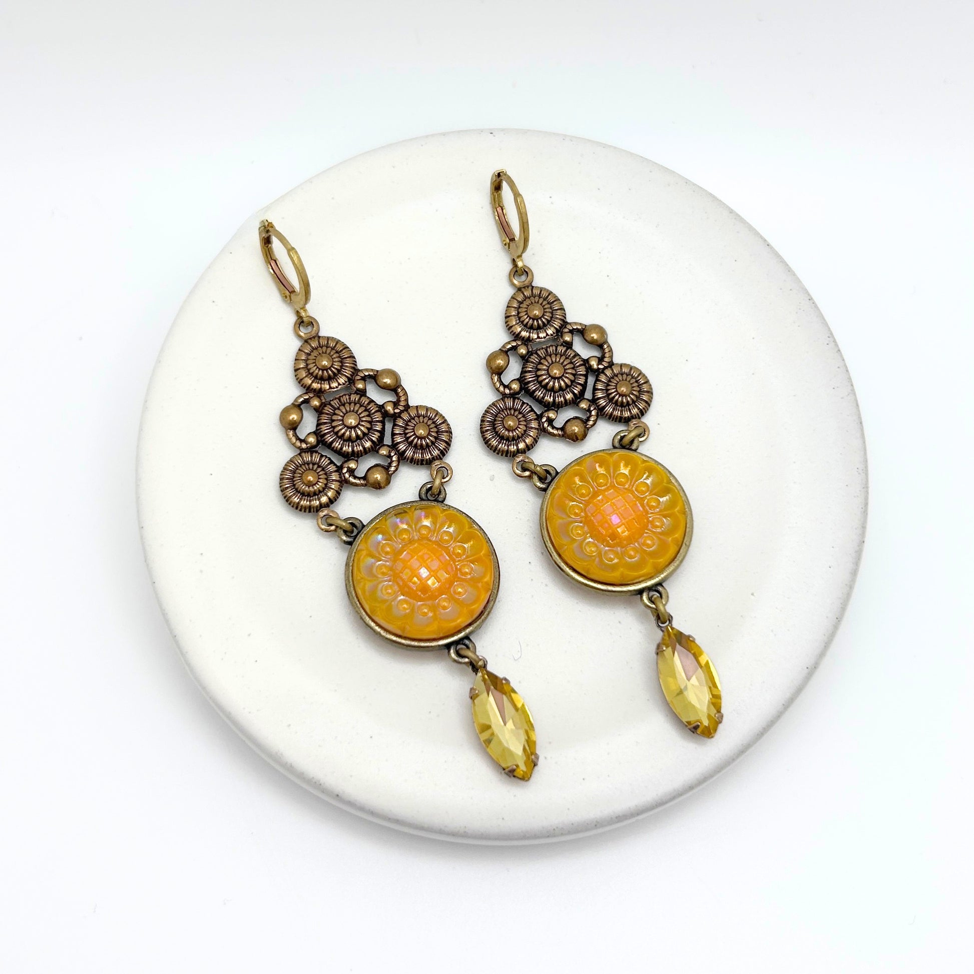 Helena Earrings | Hand-crafted Vintage Earrings by Boujoux