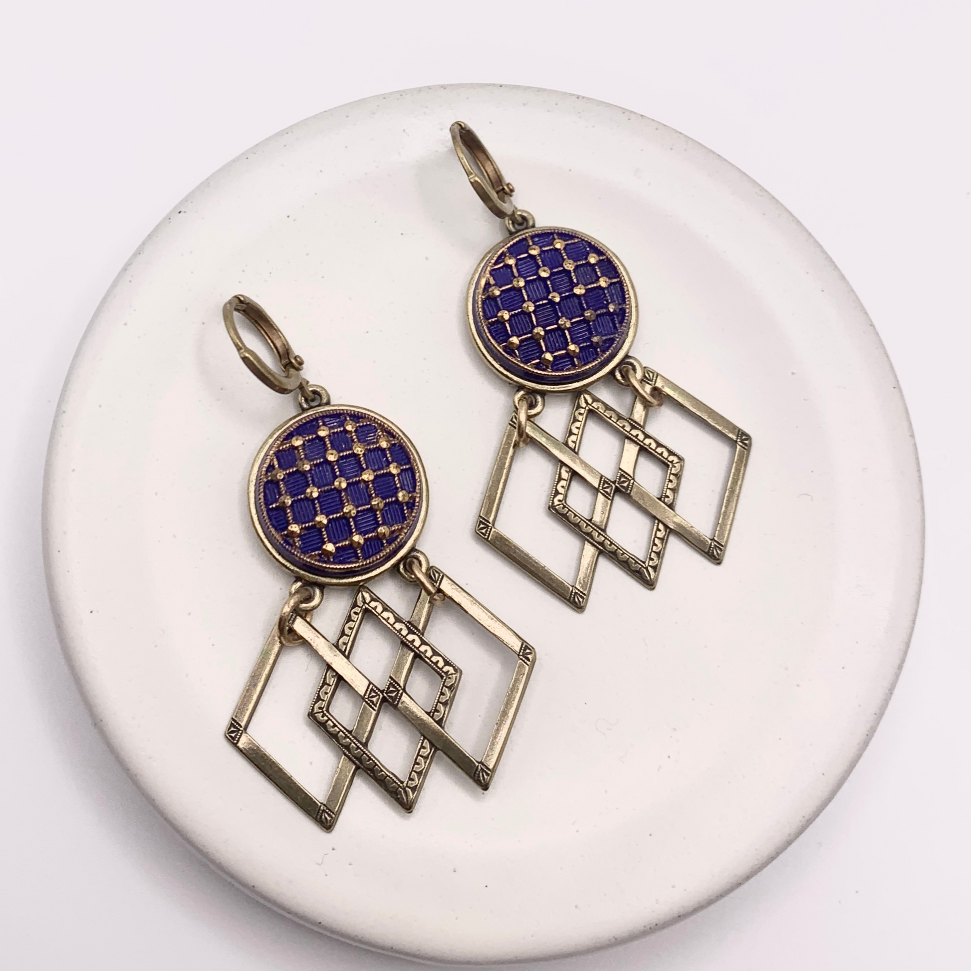 Mazarine Earrings — Hand-crafted Vintage Earrings by Boujoux