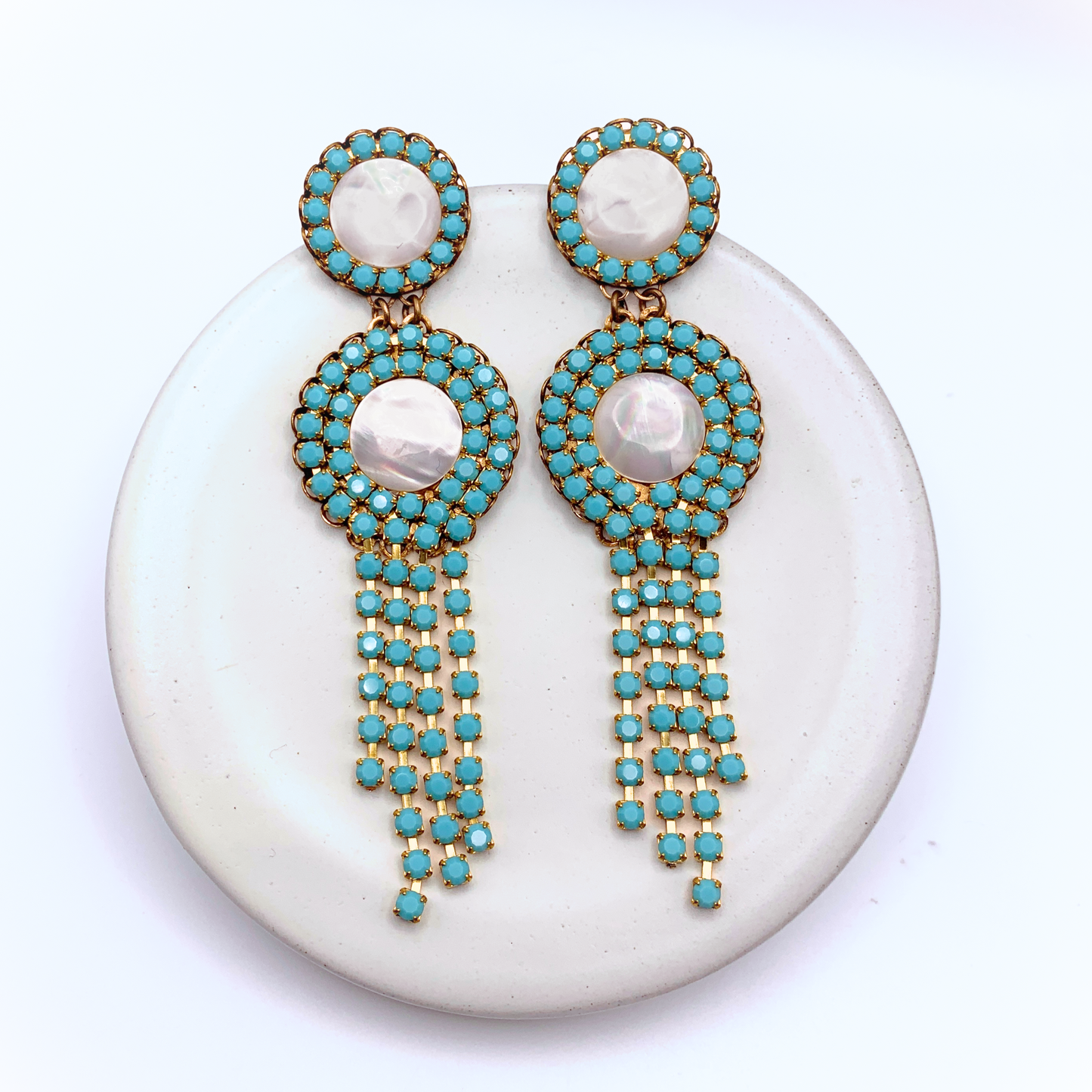 Mina Earrings — Hand-crafted Vintage Earrings by Boujoux