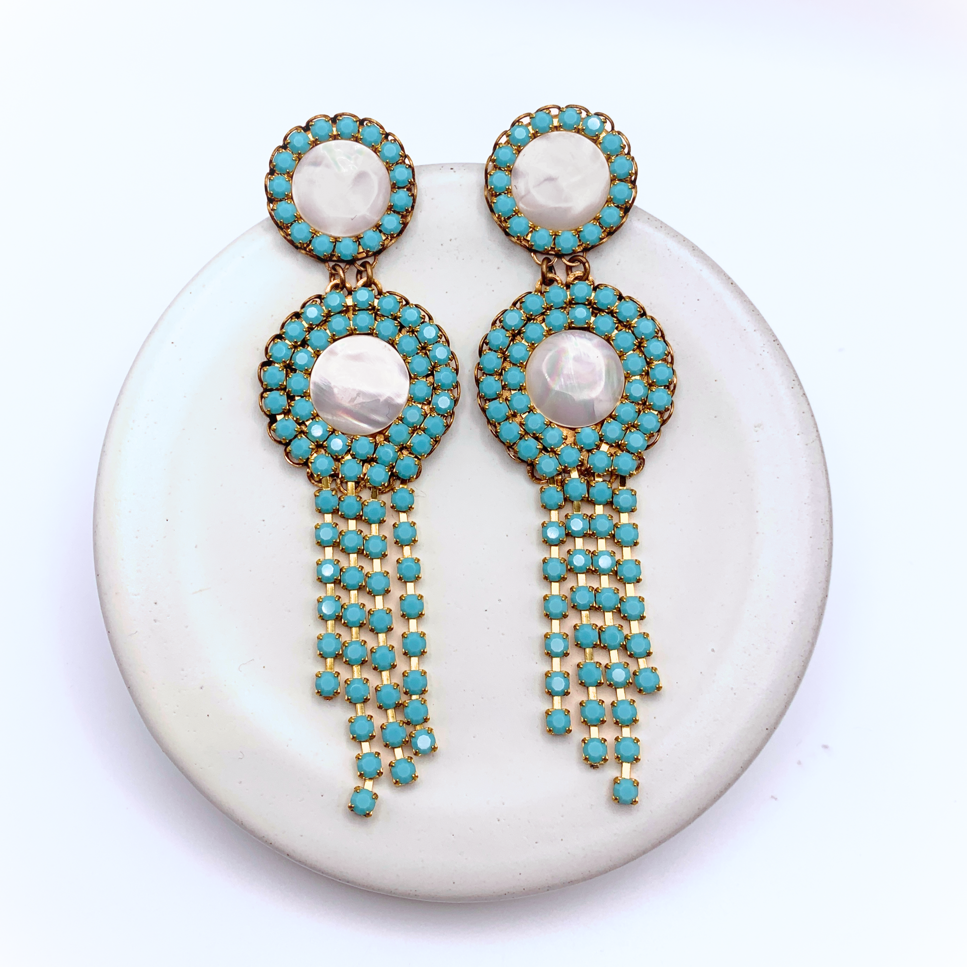 Mina Earrings — Hand-crafted Vintage Earrings by Boujoux