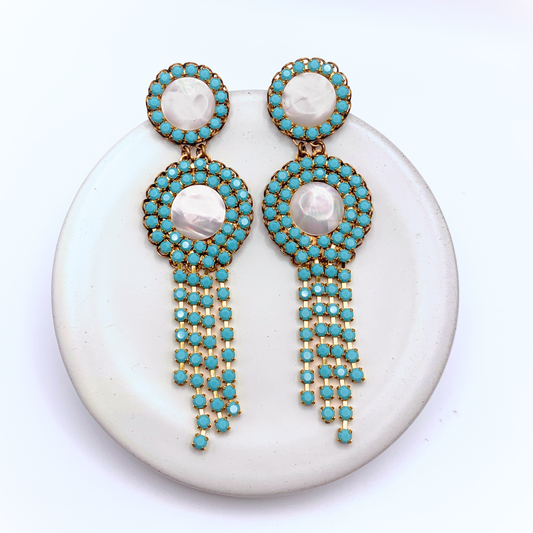 Mina Earrings — Hand-crafted Vintage Earrings by Boujoux