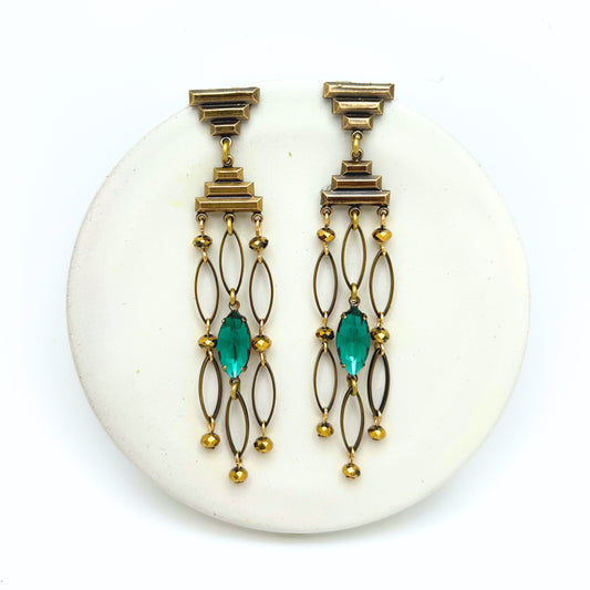 Nalanie Earrings — Hand-crafted Vintage Earrings by Boujoux