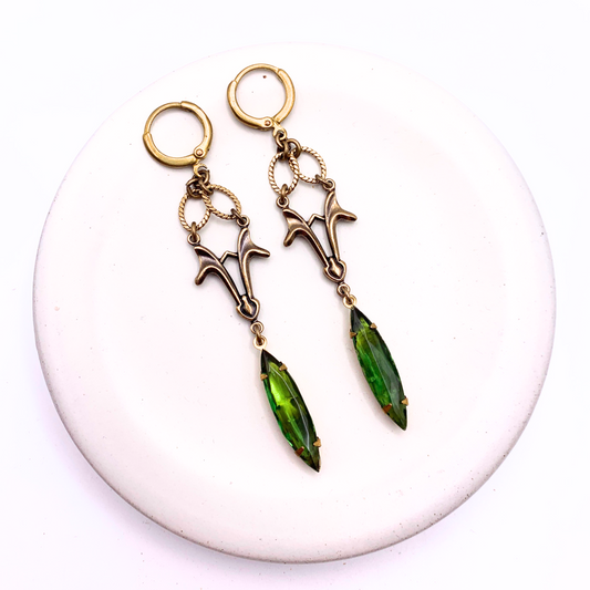 Olivia Earrings — Hand-crafted Vintage Earrings by Boujoux