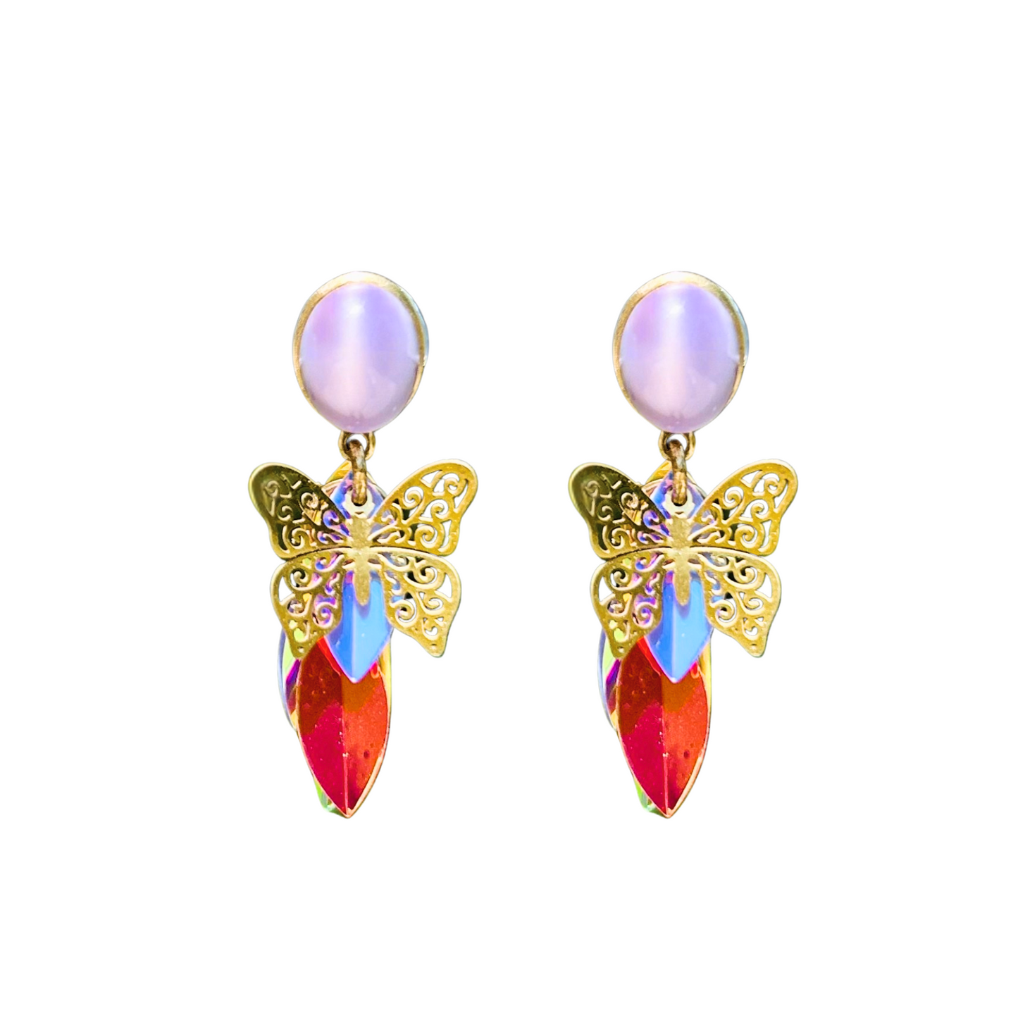 Petite Mariposa Earrings | Hand-crafted Vintage Earrings by Boujoux