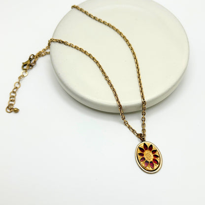 Petite Ruby Necklace | Hand-crafted Vintage Necklaces by Boujoux