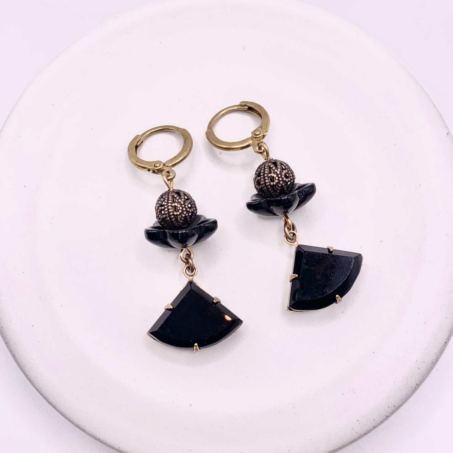 Petunia Earrings — Hand-crafted Vintage Earrings by Boujoux