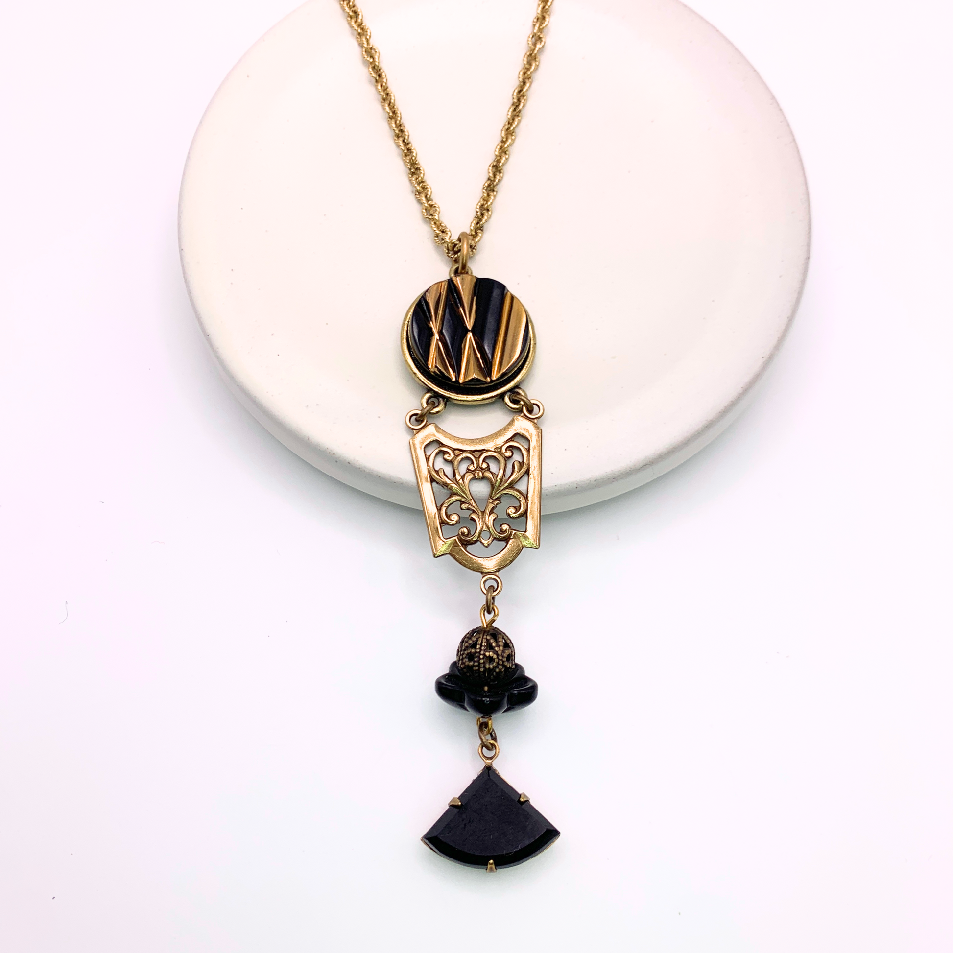 Petunia Necklace — Hand-crafted Vintage Necklaces by Boujoux