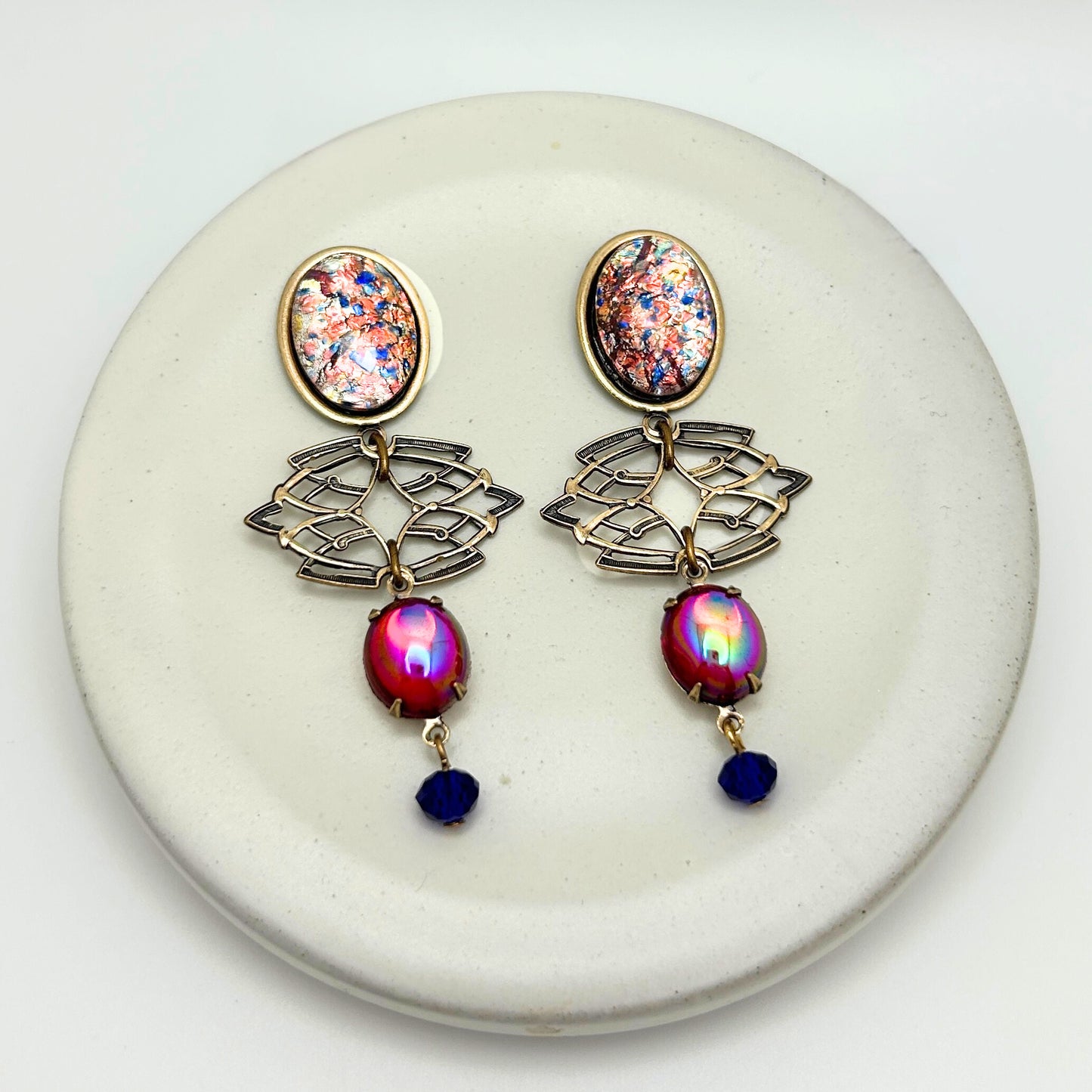 Rosalyn Earrings | Hand-crafted Vintage Earrings by Boujoux