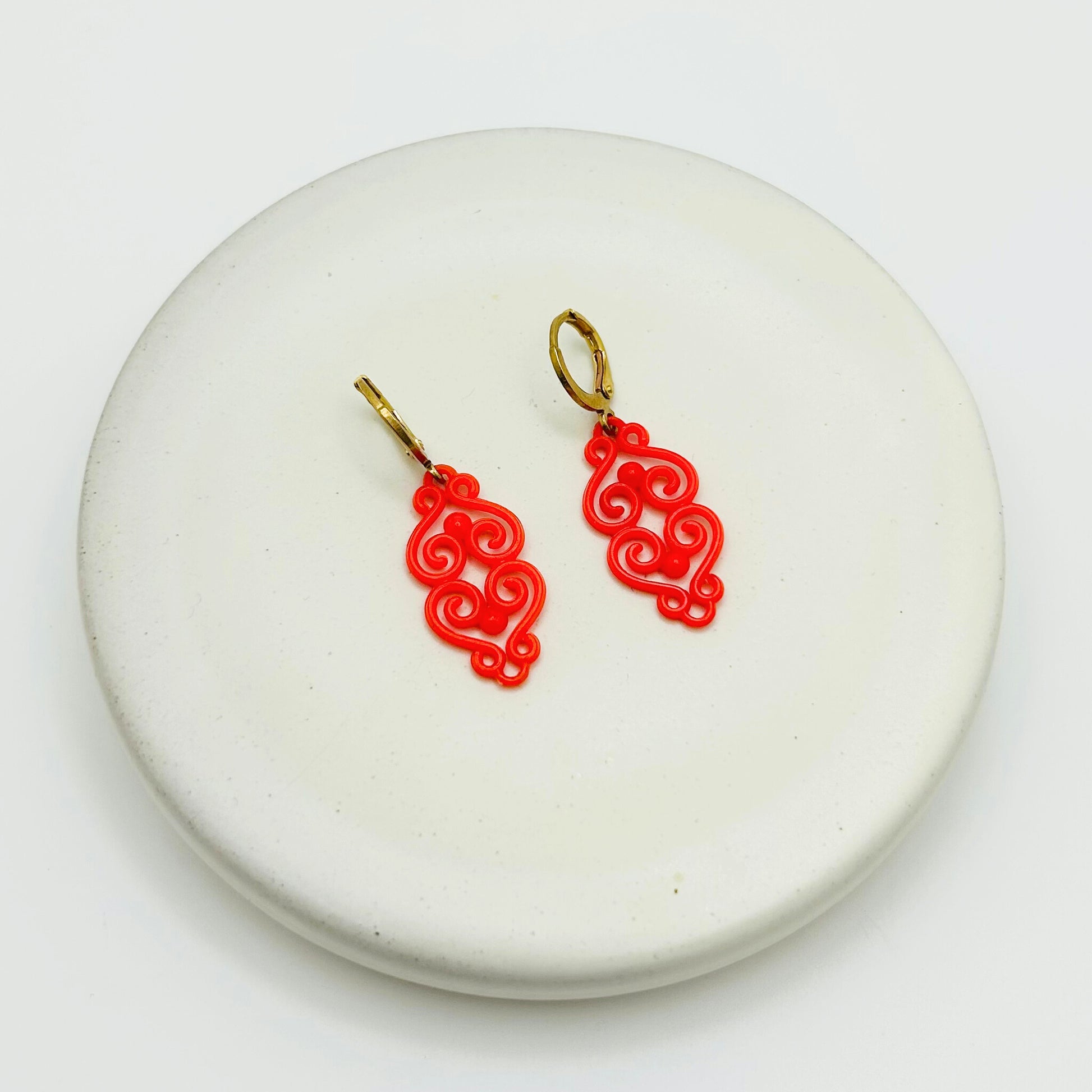 Rouge Earrings — Hand-crafted Vintage Earrings by Boujoux