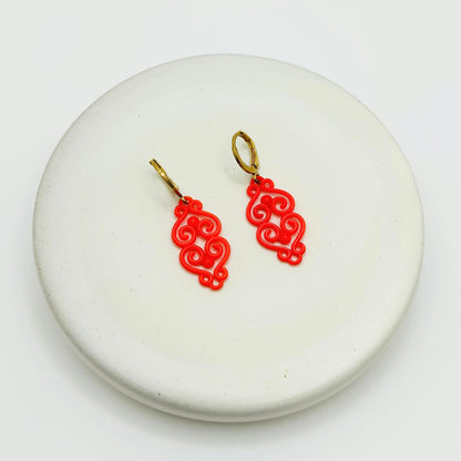 Rouge Earrings — Hand-crafted Vintage Earrings by Boujoux