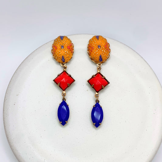 Solana Earrings | Hand-crafted Vintage Earrings by Boujoux